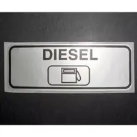 Merknadskilt diesel 90x30 mm 