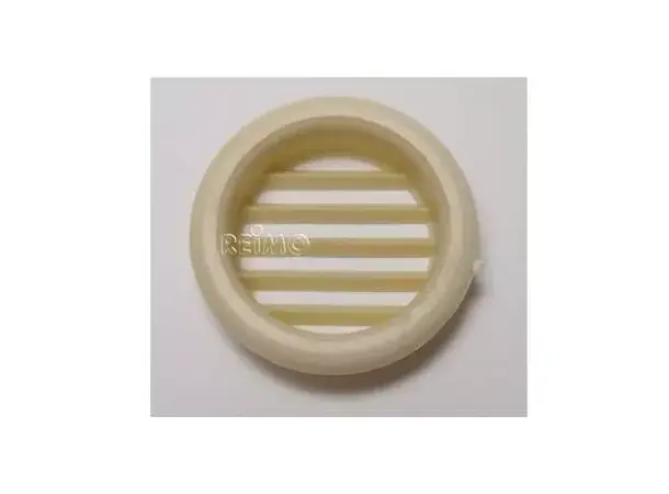 Møbel-ventilasjonsgitter 32 mm rund krem 
