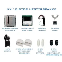 Alarm NX-10 stor pakke hvit 