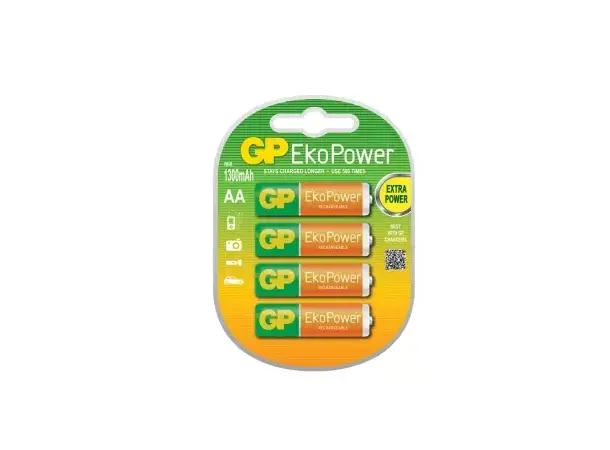 Batteri GP EkoPower R6/AA oppladbar 4stk