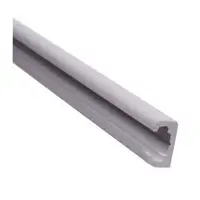 Plast gardinlist bar 2,2 m grå 