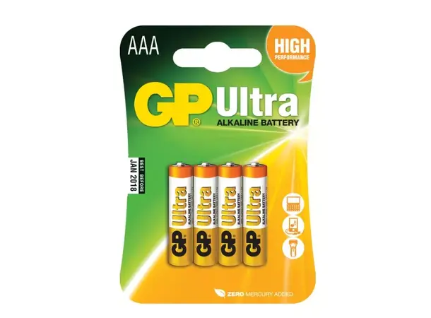 Batteri GP Ultra LR03/AAA alkalisk 1,5V 40 stk 