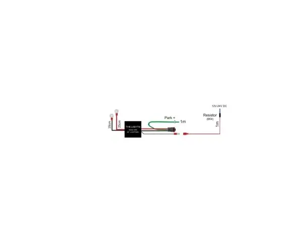 Koblingssett ekstralys for 1 lampe m/dt3 