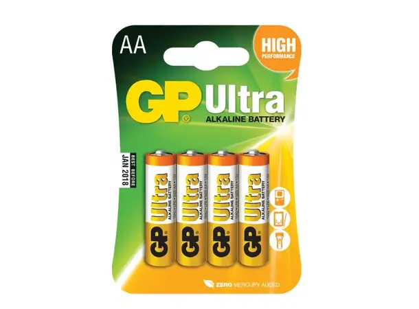 Batteri GP Ultra LR6/AA alkalisk 1,5V 40 stk 