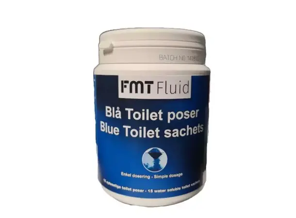 FMT Blå toalett Sachets 15 boks 