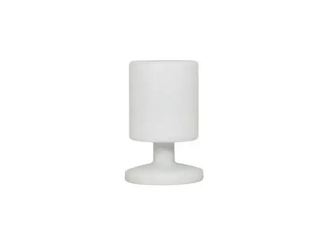 Bordlampe led hvit m/ fot 