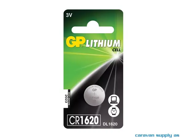 Batteri GP Lithium CR1620 knappcellebatteri 3V 