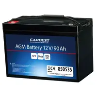 Carbest AGM batteri 90Ah L306 x B168 x H216 mm
