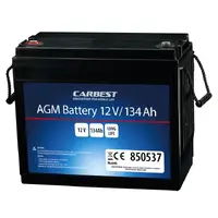 Carbest AGM batteri 134Ah L340 x B174 x H285 mm