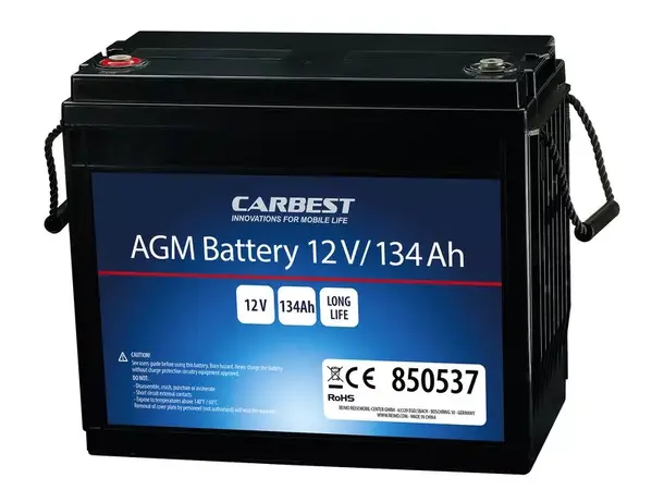 Carbest AGM batteri 134Ah L340 x B174 x H285 mm 