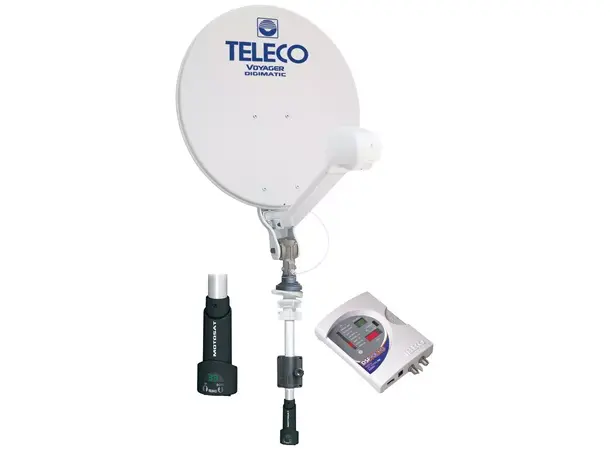 Parabolantenne Teleco 85cm m/mast Voyager Digimatic 