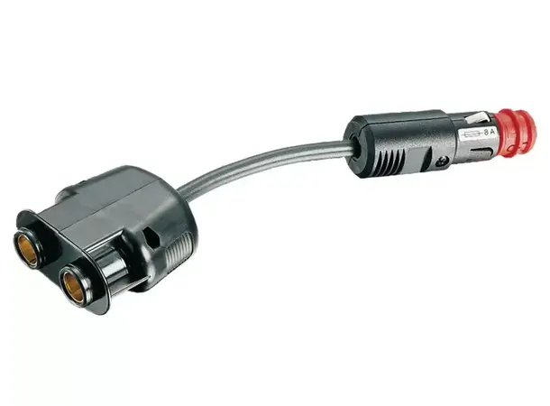 12V adapter uni plugg --> 2 x norm plugg 