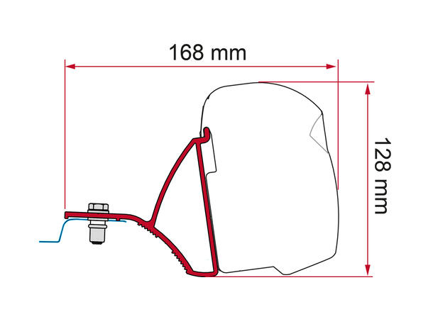 Fiamma adapter til Trafic/Vivaro/Talento Til Fiamma F43 Van 