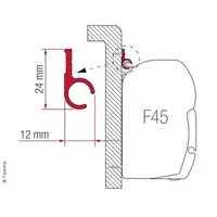 Fiamma markiseadapter skinne 400 cm 02361-01C