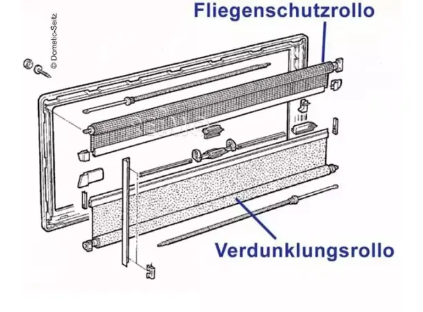 Insektsnett til Dometic S4 900x600 mm Til produkt 31211/31212/31214/31215 