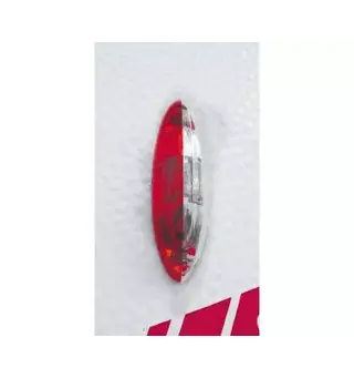 Jokon markeringslys rød/hvit, gulv grå 125x40 mm