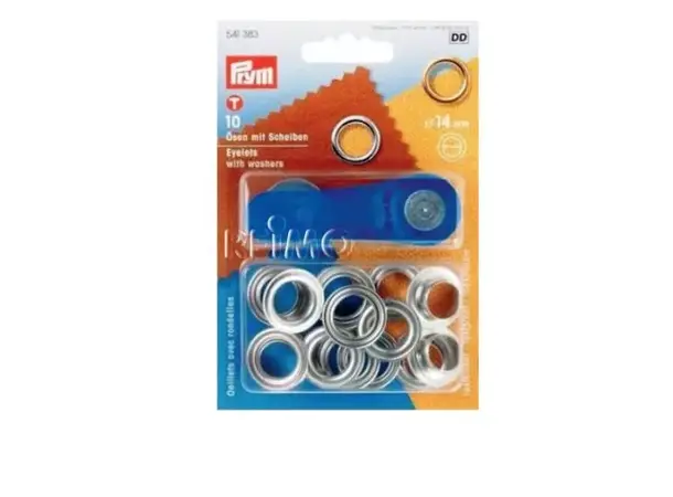 Maljer og skiver Ø14 mm i messing – 10 stk | Caravan.no