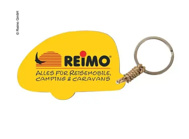 Nøkkelring campingvogn med Reimo-Logo 
