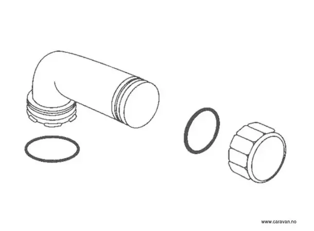 Påfyllingskobling 100er serie, grå | Caravan.no