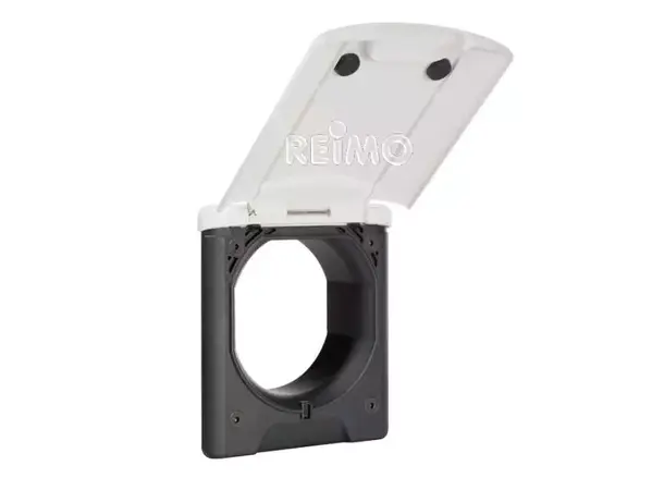 Serviceuttak med magnetisk klapplokk Hvit 