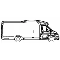 Sideskjørt front høyre 2068/58 G61 226359B