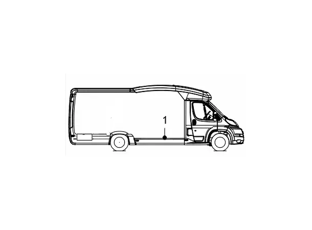 Sideskjørt front høyre 2068/58 G61 226359B 