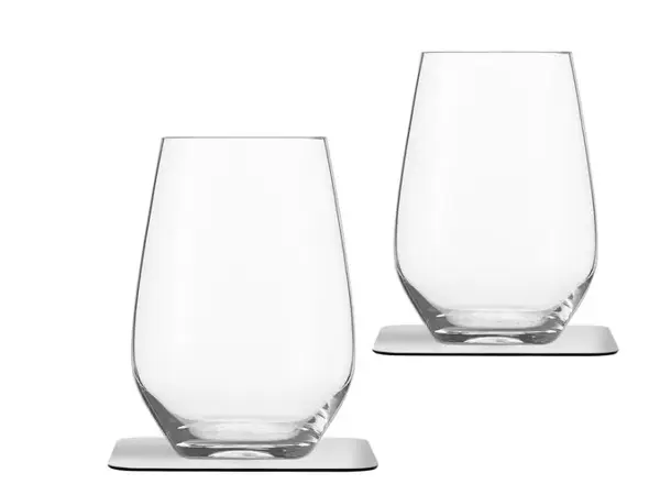 Silwy drikkeglass med magnetbrikke | Caravan.no