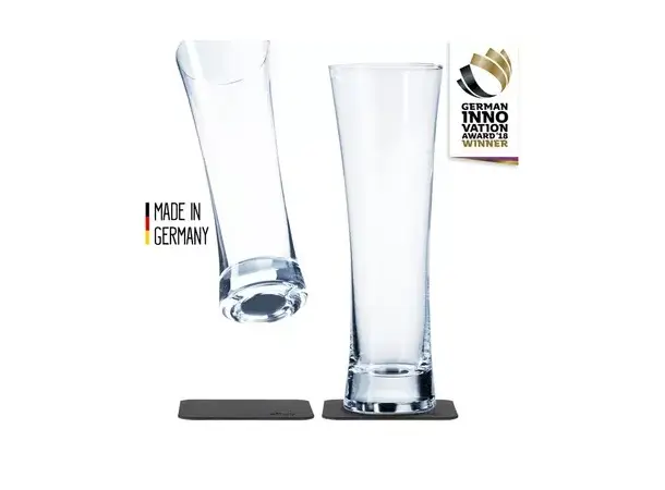 Silwy ølglass med magnetbrikke – Sett med 2 stk | Caravan.no