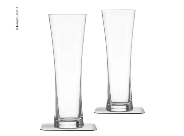 Silwy ølglass med magnetbrikke – Sett med 2 stk | Caravan.no