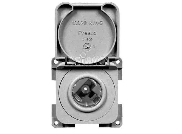 Stikkontakt 12V med lokk grå | Caravan.no