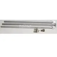 Takstøttestang Ø28 mm i aluminium 170-260 cm