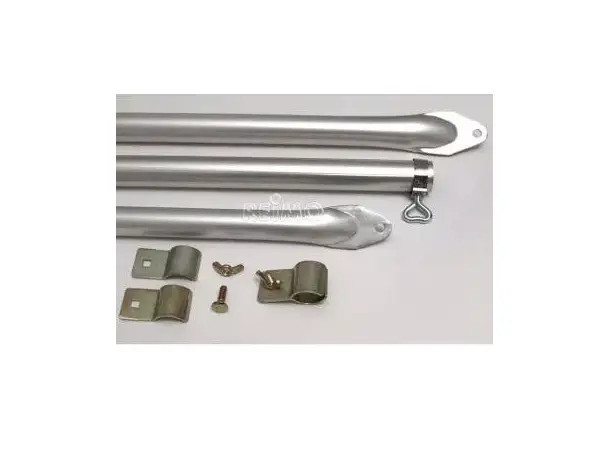 Takstøttestang Ø28 mm i aluminium 170-260 cm 
