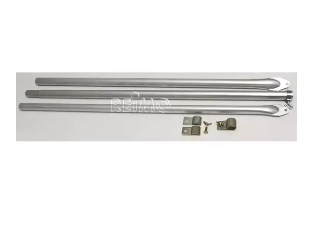 Takstøttestang Ø28 mm i aluminium 170-260 cm 