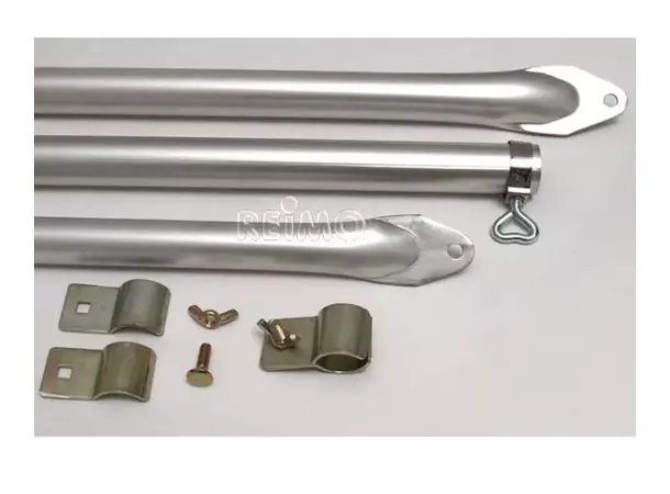 Takstøttestang Ø28 mm i aluminium 170-260 cm 
