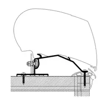 Thule adapter til 6/9-serie 3stk Dethleffs 2013