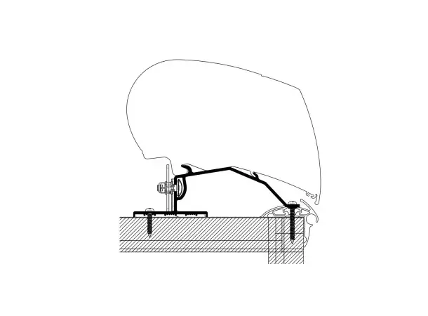 Thule adapter til 6/9-serie 3stk Dethleffs 2013 