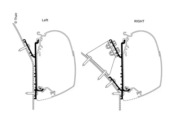 Thule markiseadapter til Knaus Deseo Fra 2019 