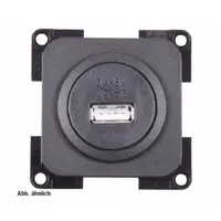 USB-stikkontakt 5 V 1-delt svart 