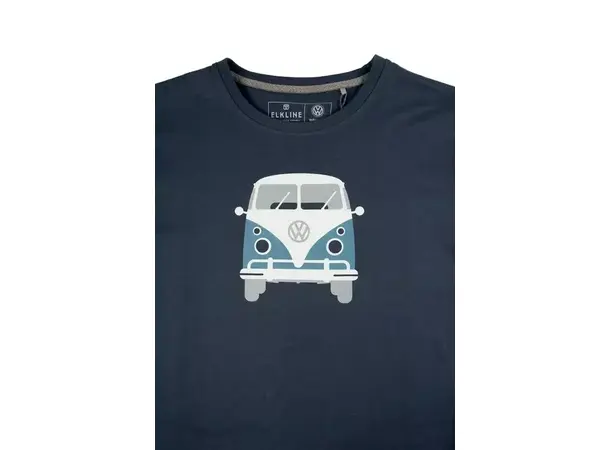 VW Bulli t-skjorte herre S mørkeblå | Caravan.no