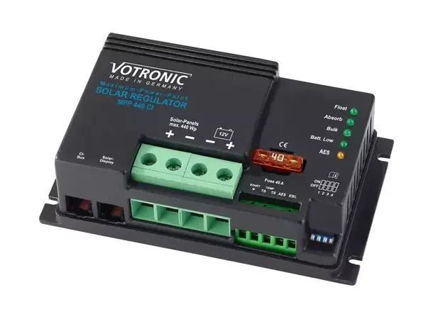 Votronic solcelleregulator MPP 440 CI Med integrert CI-buss-grensesnitt 