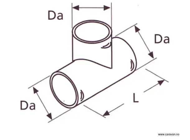 Webasto T-stykke 90 mm | Caravan.no