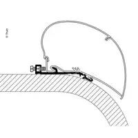 Feste Omnistor 6/9-serie flat roof 400 cm