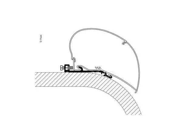 Feste Omnistor 6/9-serie flat roof 400 cm 