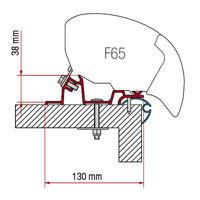 Fiamma adapter Caravan Standard Markiselengde på 450 cm