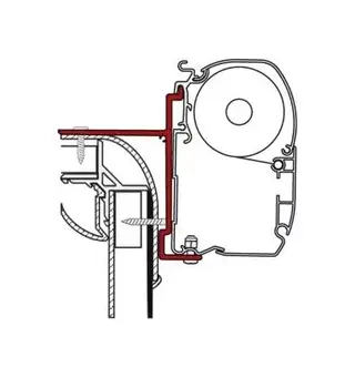 Fiamma adapter til F45i/F45il / F1 Adria, Burstner