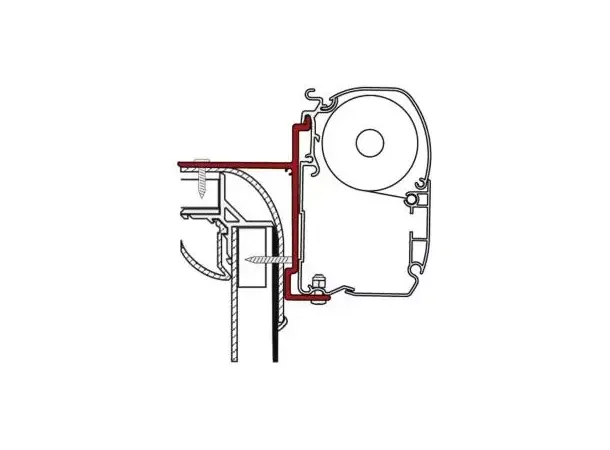 Fiamma adapter til F45i/F45il / F1 Adria, Burstner 