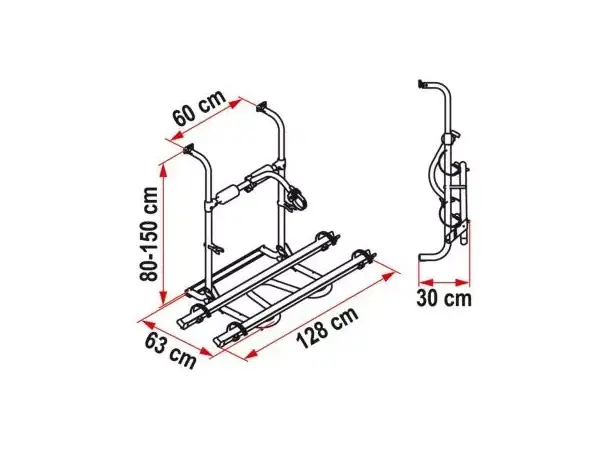 Fiamma bakstativ Carry-Bike UL – For 2 sykler | Caravan.no