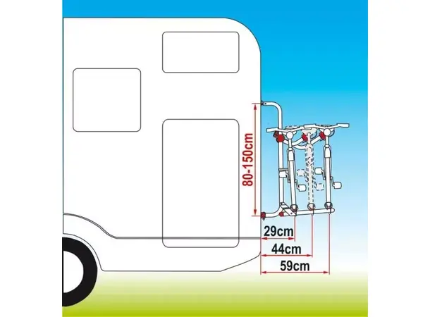 Fiamma bakstativ Carry-Bike UL – For 2 sykler | Caravan.no