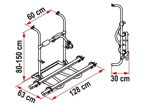 Fiamma bakstativ Carry-Bike UL – For 2 sykler | Caravan.no