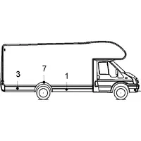 Front sideskjørt høyre 2241/567 G611 226576Y